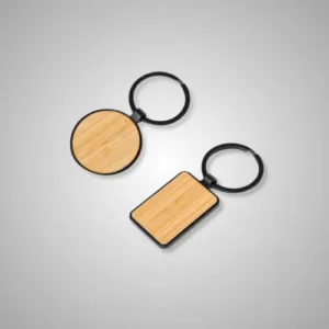 Wood & Metal keychain